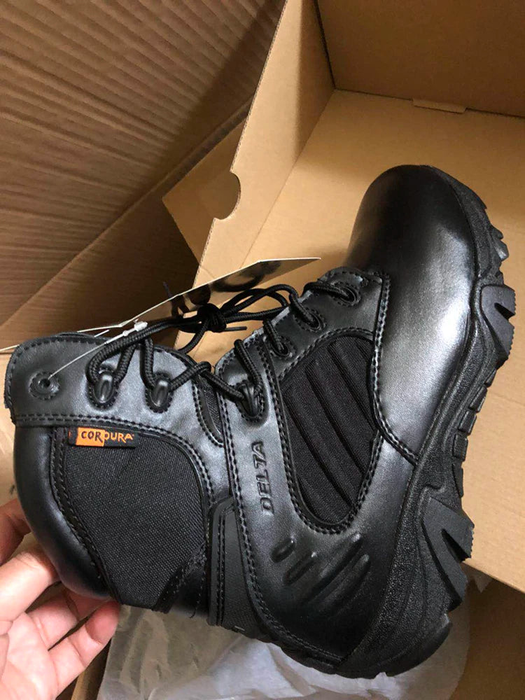 TaoBo Delta High Top Brand Men Combat Boots Sandy Black Size 13 Men Army Military Boots Men Desert Tactical Shoe Tacticos Feamle