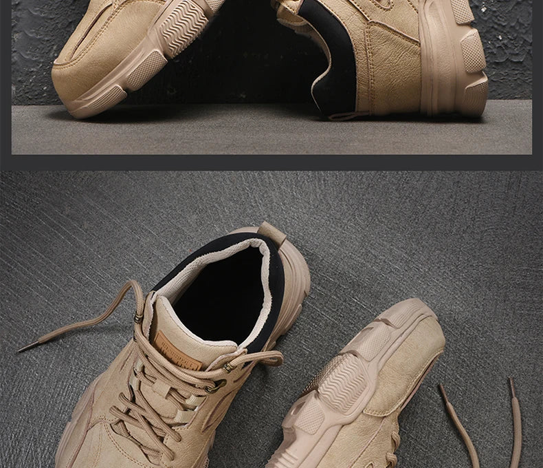 Zapatos de seguridad para hombre y mujer 2024, ligeros, indestructibles, con puntera de acero y plantilla de Kevlar.