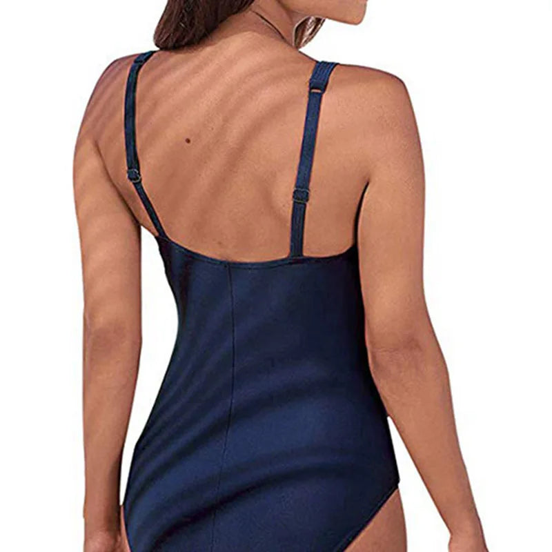 Traje de baño de una pieza sexy para mujer 2024, push up, talla grande, control de abdomen, monokini, ropa de playa, traje de baño vintage.