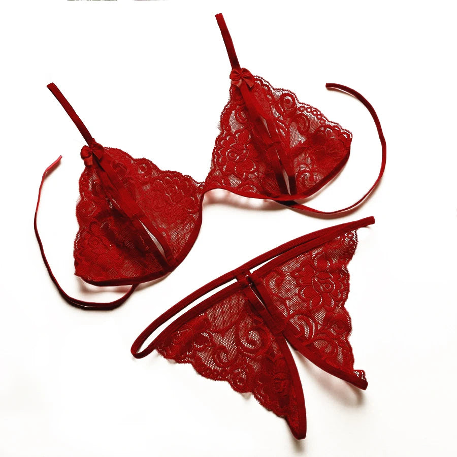 Conjunto de lencería sexy de neón, sujetador de encaje con cuello en V, ropa interior sexy para mujer, ropa europea de malla, disfraces exóticos, 2020