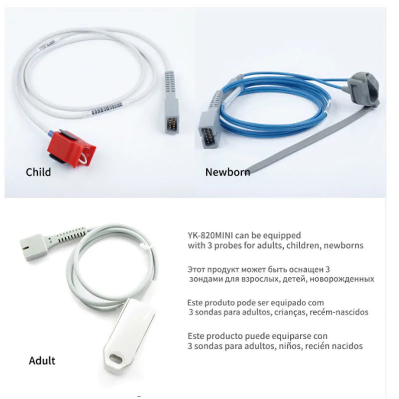 Oxímetro de pulso portátil médico de mano para adultos, recién nacidos, neonatos, niños y bebés, mini oxímetro de pulso OLED para la punta del dedo.