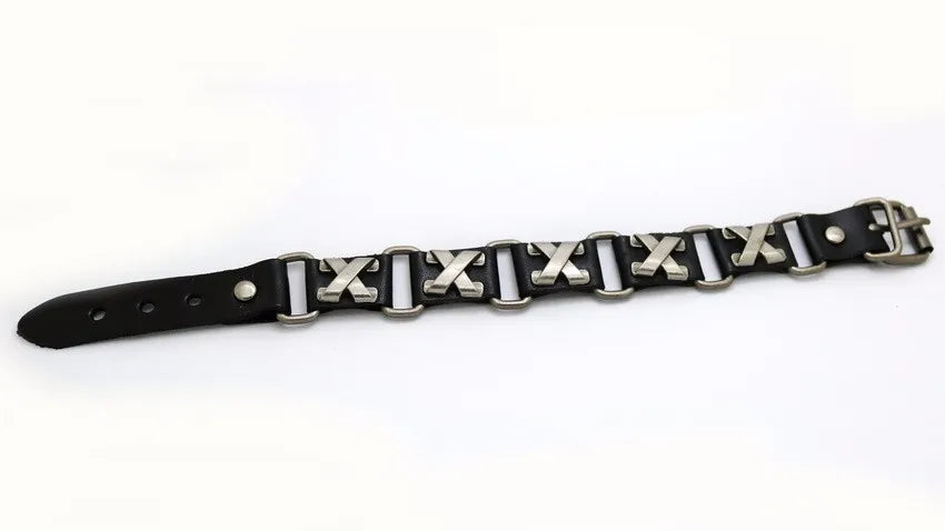 2018 Nuevos accesorios para hombres y mujeres Pulsera de cuero retro casual Pulsera punk de moda para hombres