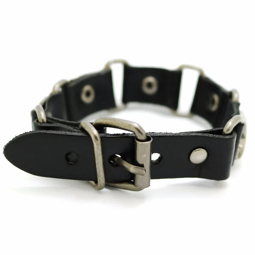 2018 Nuevos accesorios para hombres y mujeres Pulsera de cuero retro casual Pulsera punk de moda para hombres