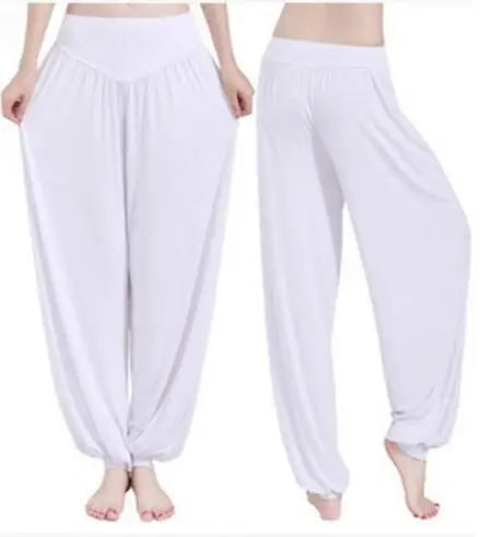 Pantalones de yoga para mujer, pantalones deportivos de talla grande para mujer, leggings de yoga, pantalones bombachos coloridos, pantalones de baile, yoga y taichí, pantalones de modal para mujer.