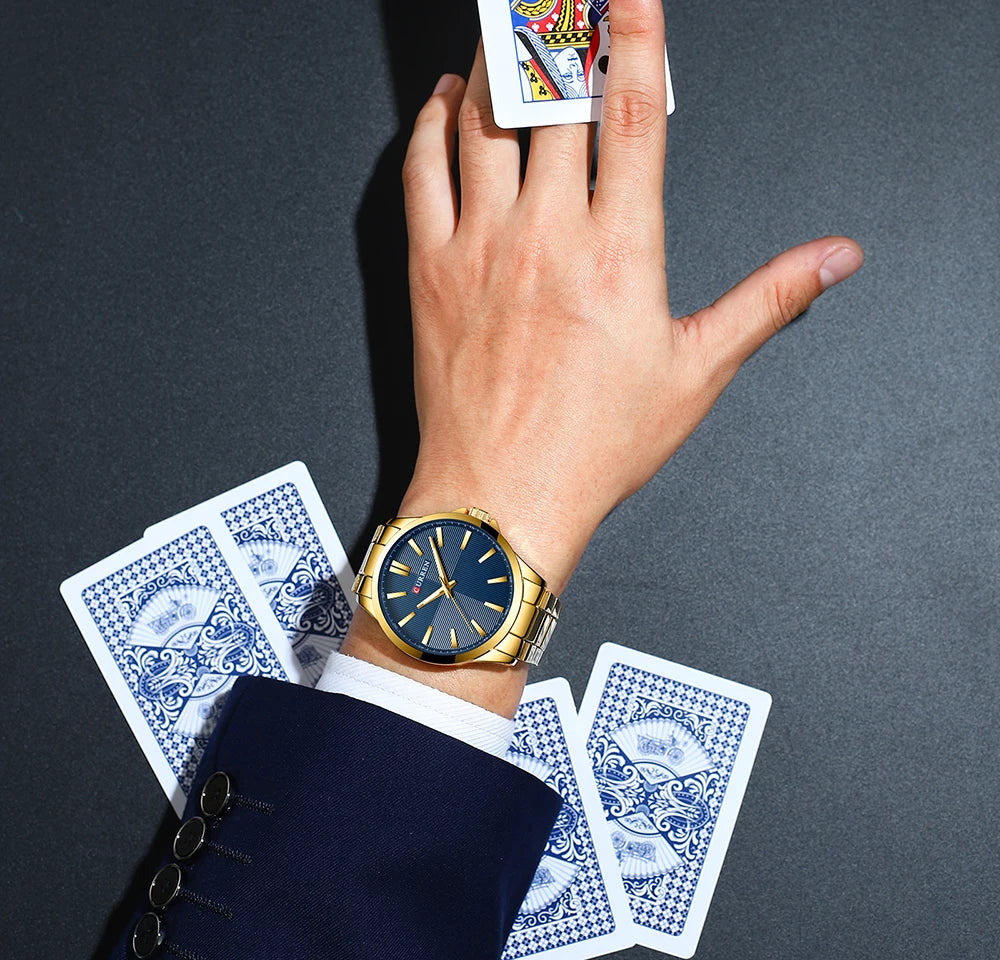 Reloj Masculino CURREN Relojes para hombre de primera marca de lujo Reloj de negocios de moda para hombre Reloj de pulsera de cuarzo impermeable informal para hombre