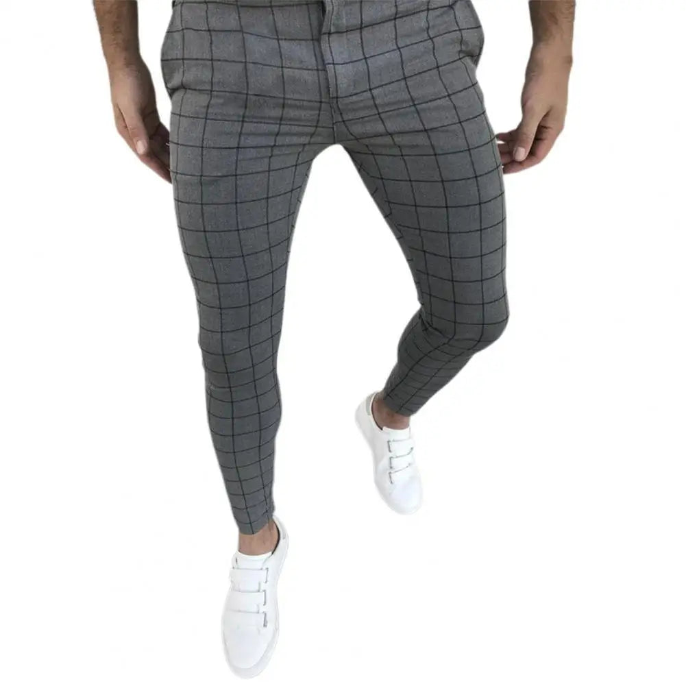 Bottoms  Popular Cool Mid-rise Pencil Pants Temperament Pencil Pants Mid Waist   Men Clothes