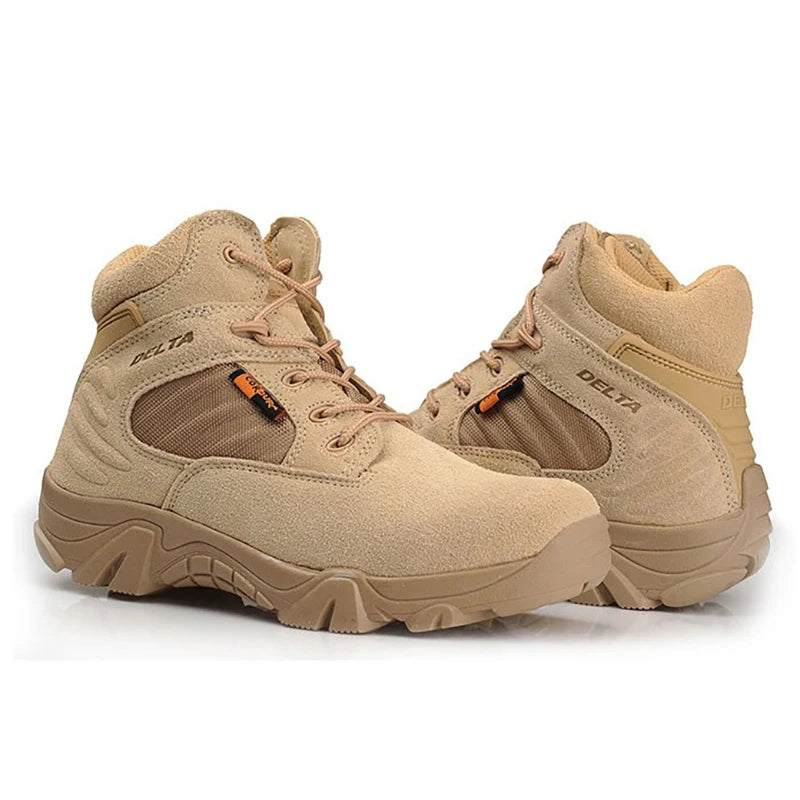 TaoBo Delta High Top Brand Men Combat Boots Sandy Black Size 13 Men Army Military Boots Men Desert Tactical Shoe Tacticos Feamle