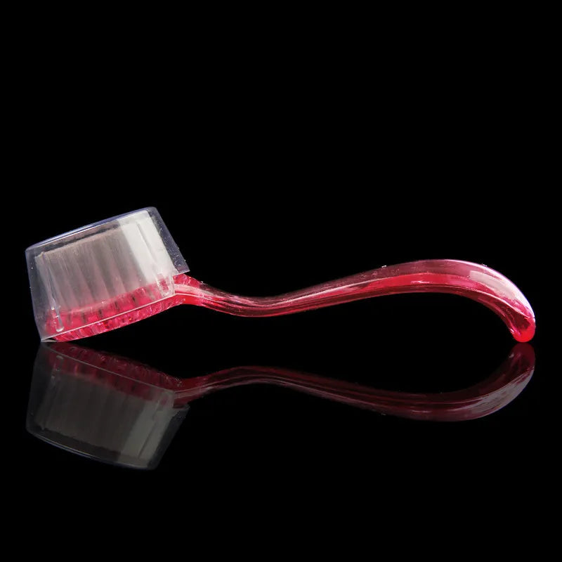 Cepillo de limpieza para manicura con tapa, para uñas y pies, limpiador y fregado de polvo, para maquillaje y manicura.