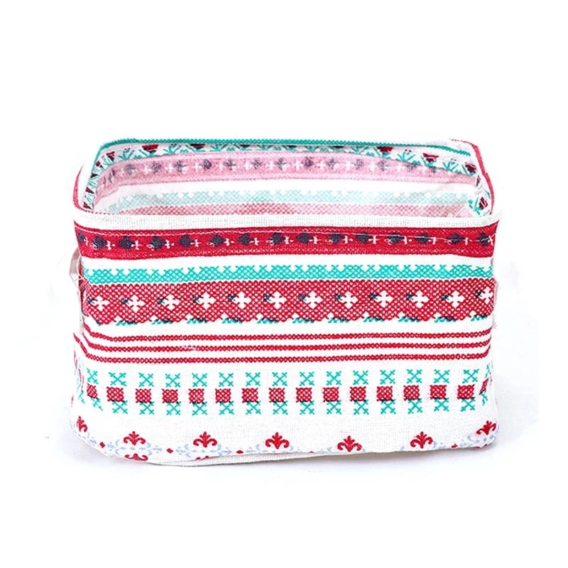 Organizador de almacenamiento de ropa interior, papelería de oficina, lino, caja de almacenamiento de escritorio, cesta de almacenamiento impermeable para juguetes y artículos diversos, cosméticos