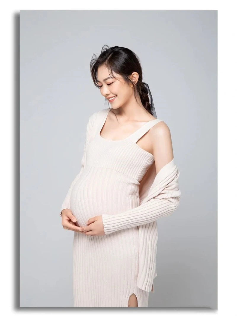 Vestido de maternidad para mujeres embarazadas, vestidos de fotografía, informal, de manga larga, color sólido, sexy, ajustado, Jersey, ropa, vestidos