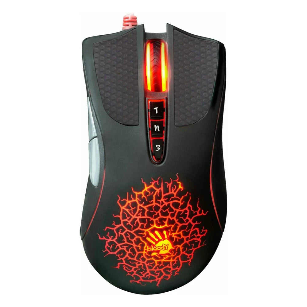Para el ratón óptico para juegos Bloody A90 con cable y reflejos coloridos, versión inactiva