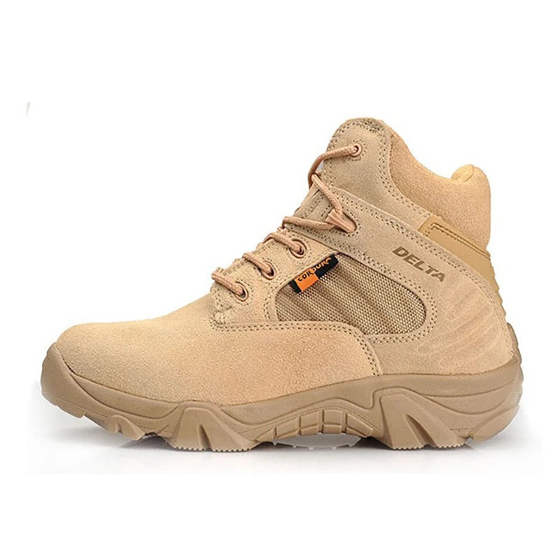 TaoBo Delta High Top Brand Men Combat Boots Sandy Black Size 13 Men Army Military Boots Men Desert Tactical Shoe Tacticos Feamle