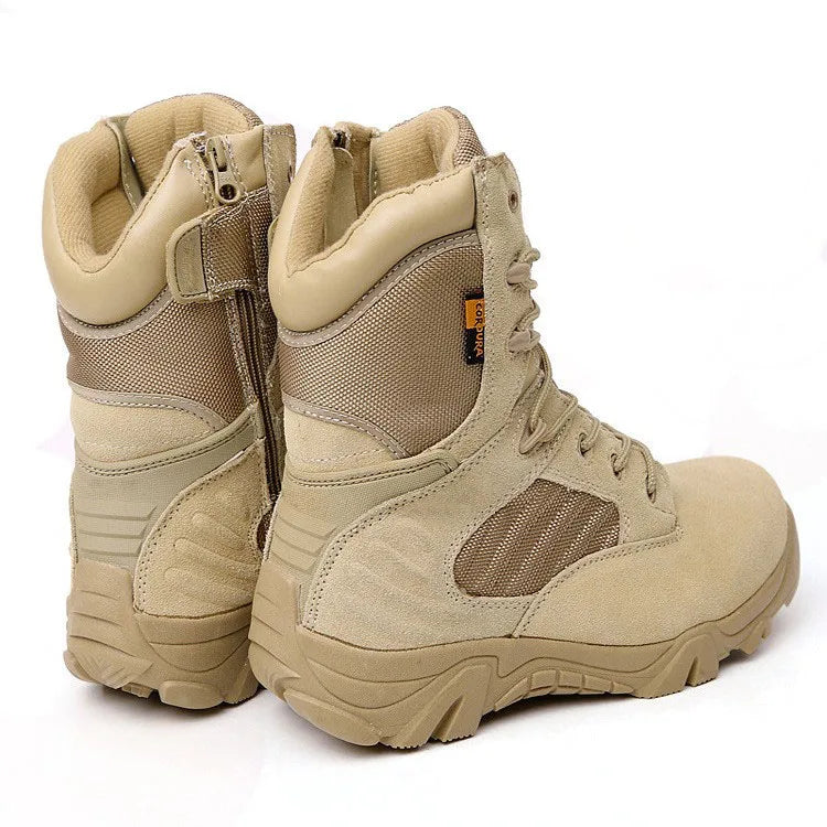 TaoBo Delta High Top Brand Men Combat Boots Sandy Black Size 13 Men Army Military Boots Men Desert Tactical Shoe Tacticos Feamle