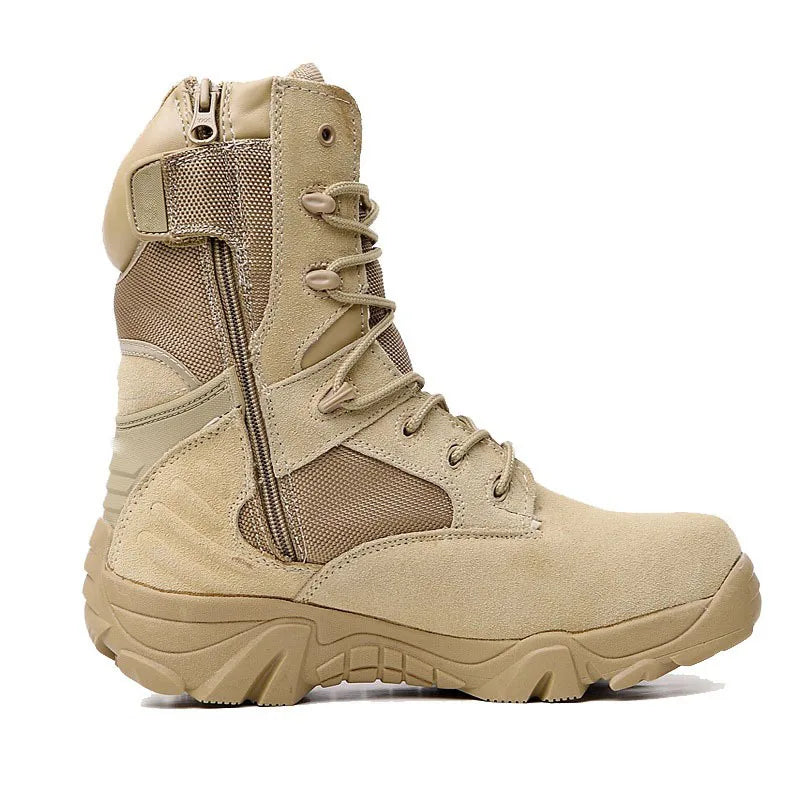 TaoBo Delta High Top Brand Men Combat Boots Sandy Black Size 13 Men Army Military Boots Men Desert Tactical Shoe Tacticos Feamle