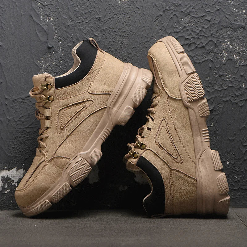 Zapatos de seguridad para hombre y mujer 2024, ligeros, indestructibles, con puntera de acero y plantilla de Kevlar.
