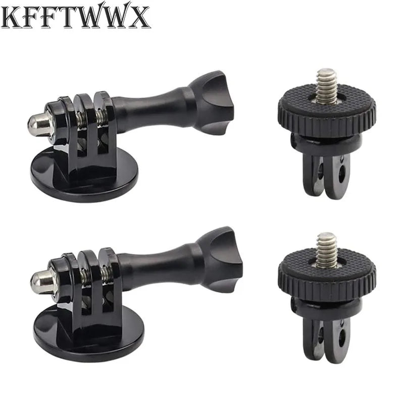 Adaptador de trípode para GoPro 13 12 11 10 9 8 7 6 5 4 3 2 1/4-20 Adaptador de tornillo para Go Pro Hero YI 4K SJ4000 EKEN H9R DBPOWER