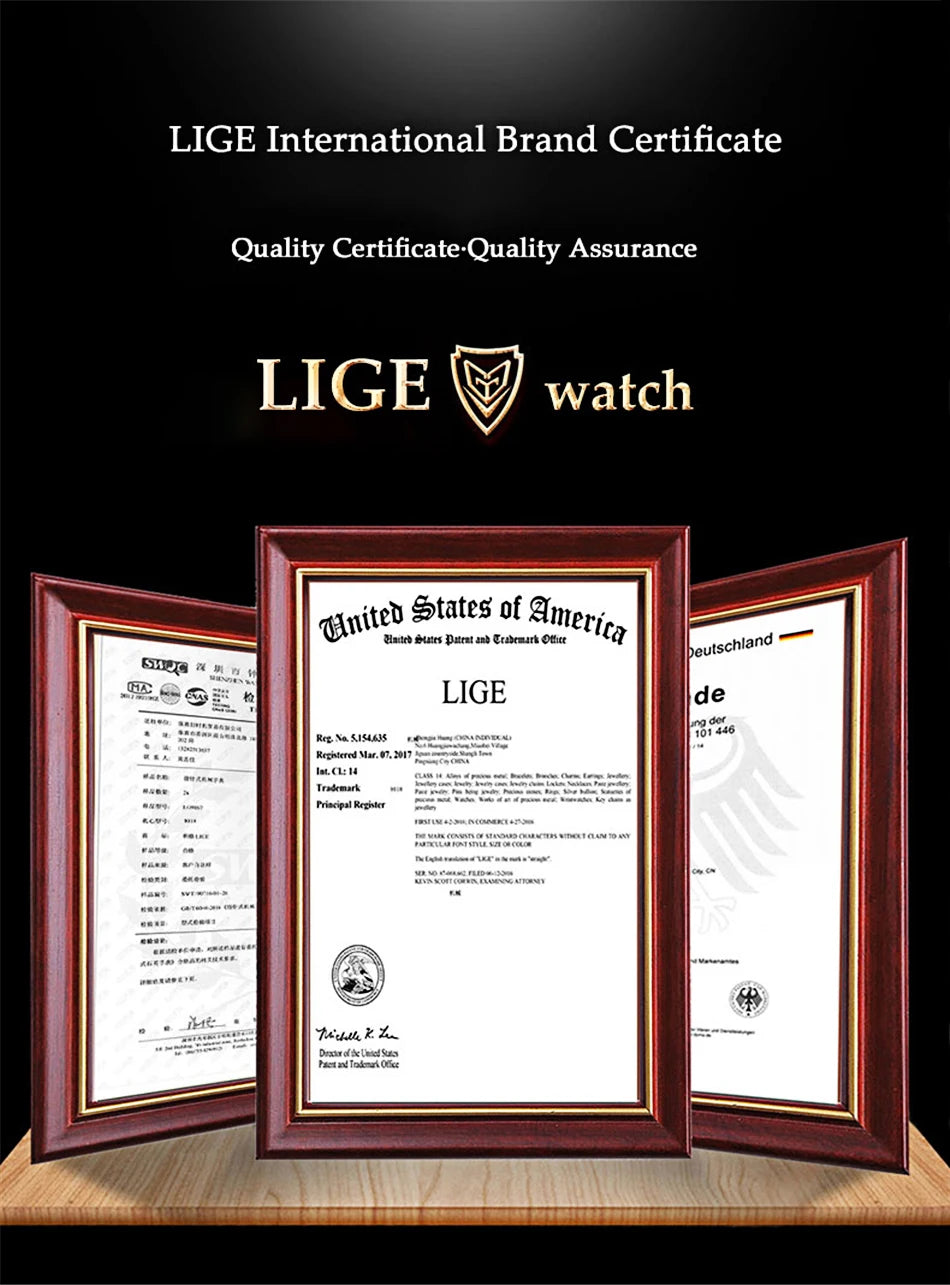 LIGE 2024 - Nuevos relojes de moda para hombre, marca superior de lujo, reloj deportivo de silicona, reloj de cuarzo con fecha, reloj de pulsera resistente al agua, cronógrafo