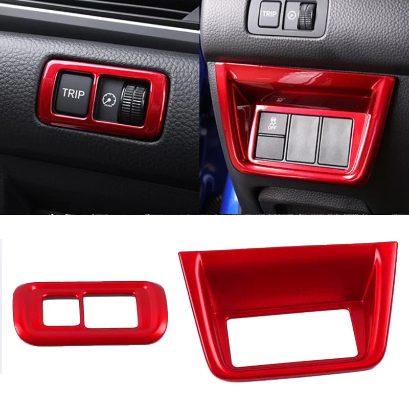 Embellecedor de marco para salida de aire interior de Honda Accord 10.º (2018-2020), color rojo, ABS, para palanca de cambios, reposabrazos.