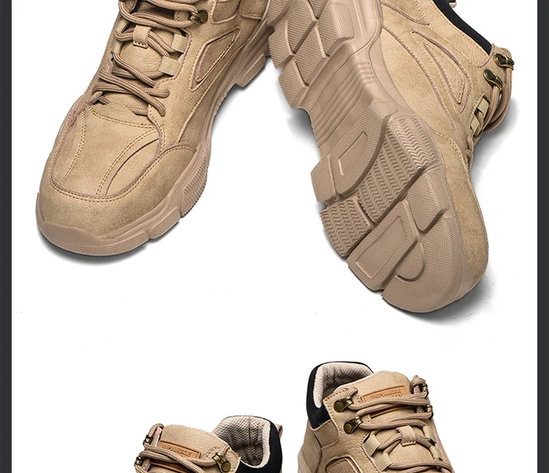 Zapatos de seguridad para hombre y mujer 2024, ligeros, indestructibles, con puntera de acero y plantilla de Kevlar.