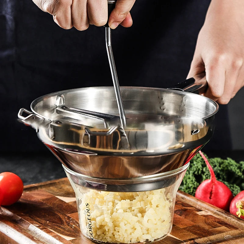 Machacador de papas YOMDID de acero inoxidable, herramienta para prensar puré de verduras y frutas, molinillo de calabaza, accesorios de cocina para triturar alimentos