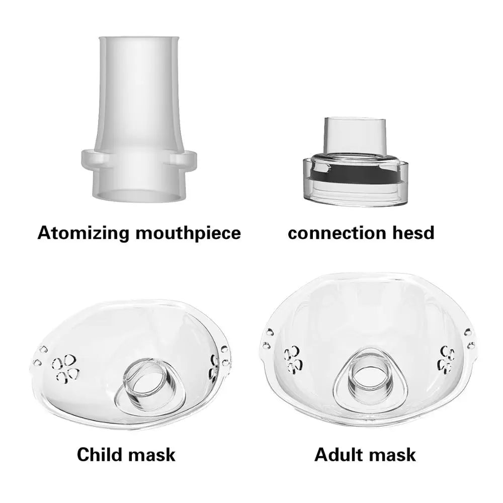 Mini nebulizador de inhalación portátil de mano para el cuidado de la salud, silencioso, ultrasónico, nebulizador, recargable, automático, para niños y adultos.