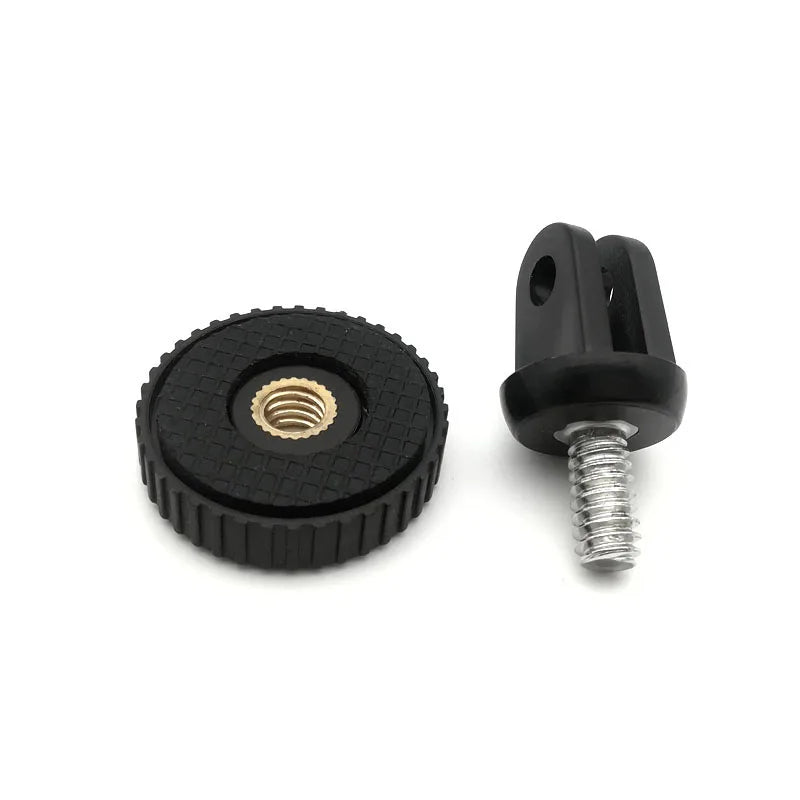 Adaptador de trípode para GoPro 13 12 11 10 9 8 7 6 5 4 3 2 1/4-20 Adaptador de tornillo para Go Pro Hero YI 4K SJ4000 EKEN H9R DBPOWER