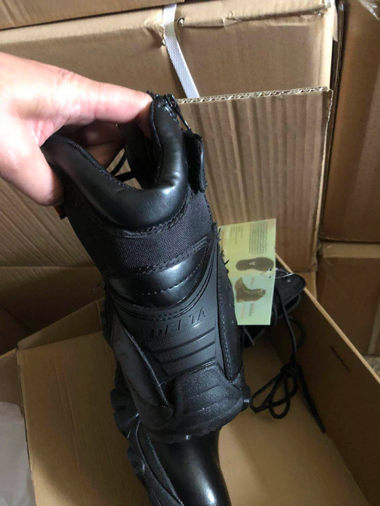 TaoBo Delta High Top Brand Men Combat Boots Sandy Black Size 13 Men Army Military Boots Men Desert Tactical Shoe Tacticos Feamle