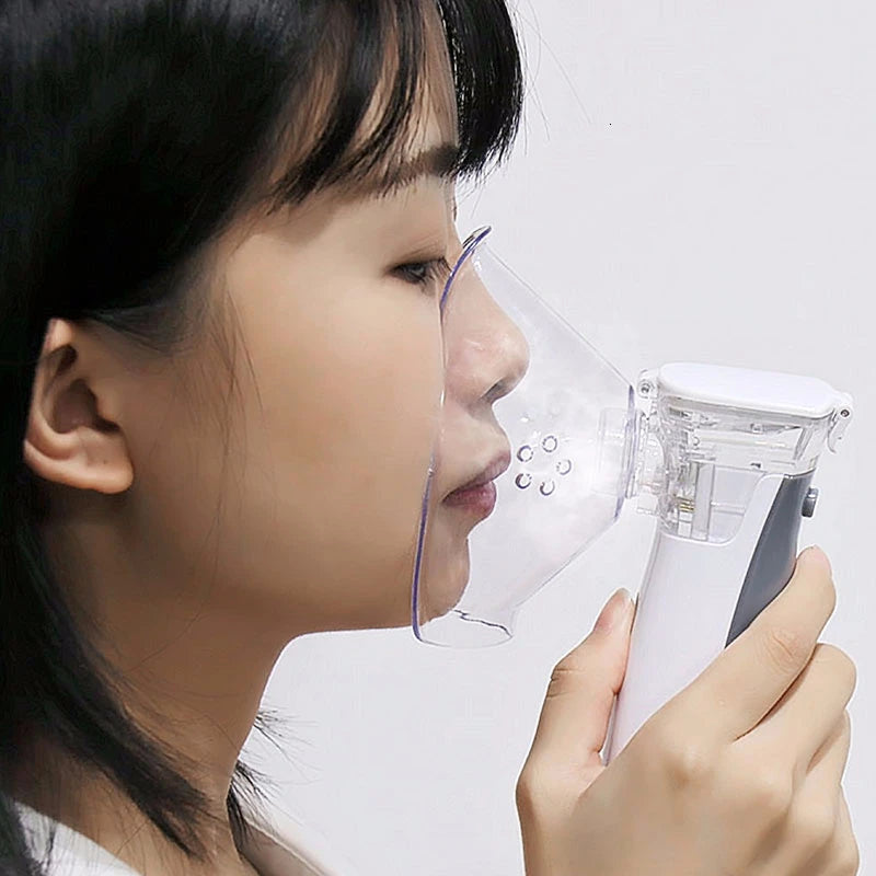 Nebulizador silencioso portátil médico, miniinhalador de mano para niños, atomizador para adultos, nebulizador de malla, nebulizadores para asma.