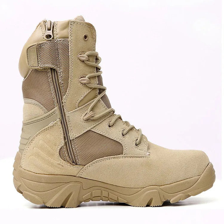 TaoBo Delta High Top Brand Men Combat Boots Sandy Black Size 13 Men Army Military Boots Men Desert Tactical Shoe Tacticos Feamle