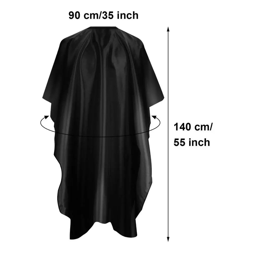 Capa de peluquería impermeable para corte de pelo y peinado, ideal para barberos y estilistas.