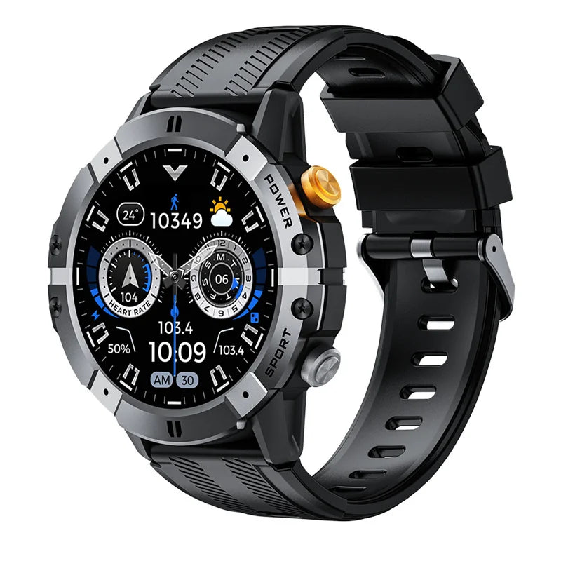 Reloj inteligente C29 para hombre, resistente, deportivo, para exteriores, con Bluetooth, llamadas, pantalla de 1,52 pulgadas, monitor de actividad física, frecuencia cardíaca, monitor de salud