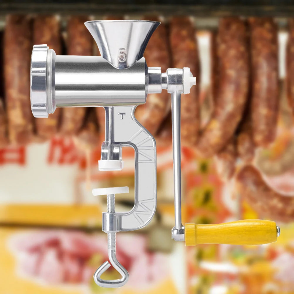 Picadora de carne manual multifuncional, herramientas de cocina, picadora portátil de salchichas y fideos, accesorios con manivela, aparatos de cocina