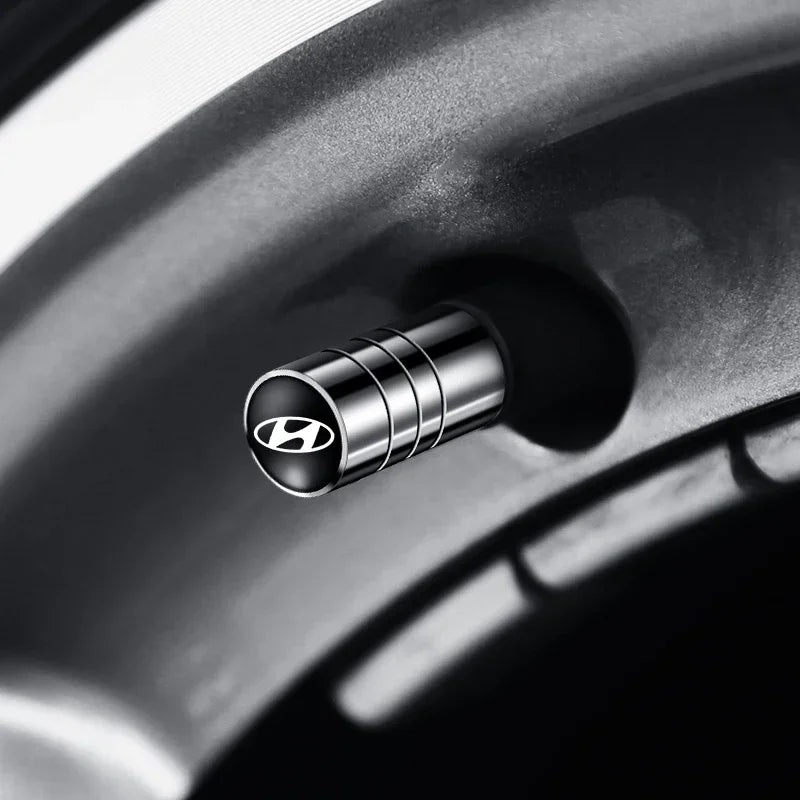 4 tapas para válvula de aire de rueda de coche para Hyundai IONIQ Tucson I30 I40 Fe CM DM Elantra Sonata RB LC Kona, accesorios para coche.