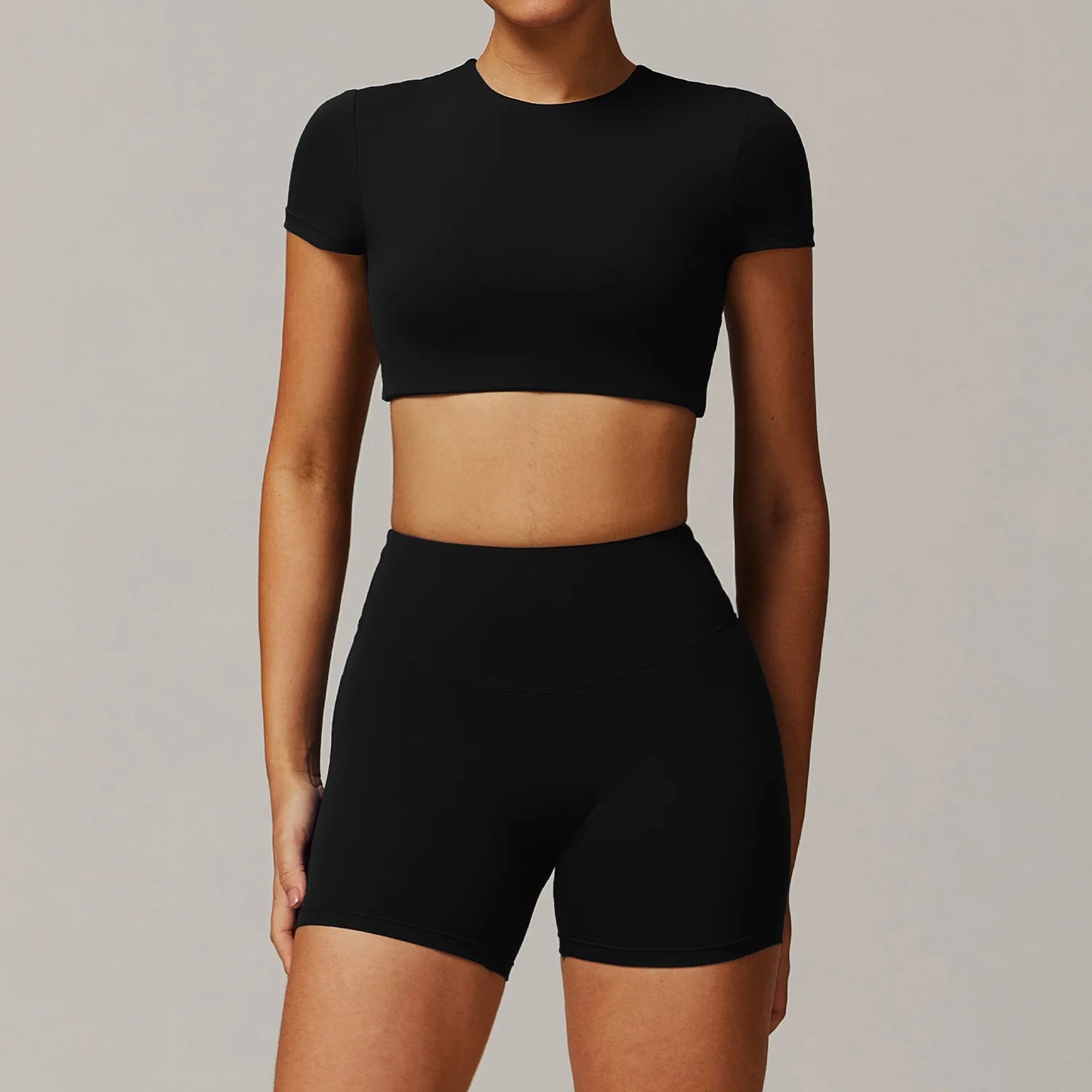 Women's Tracksuit 2PCS Yoga Sets Sportswear Workout Fitness Long Sleeved Sports Bra High Waist Leggings Gym Clothing Sports Suit