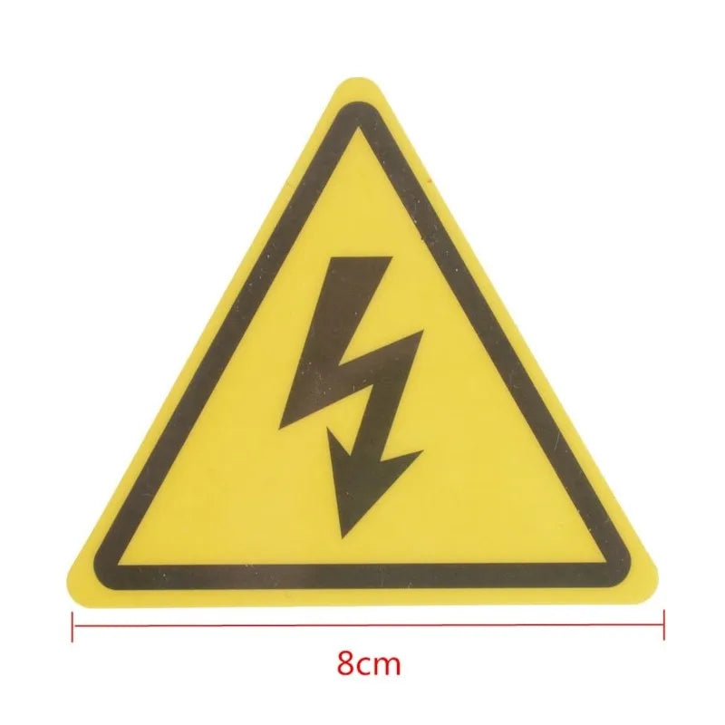 2 pegatinas de seguridad de advertencia de voltaje eléctrico de alta calidad
