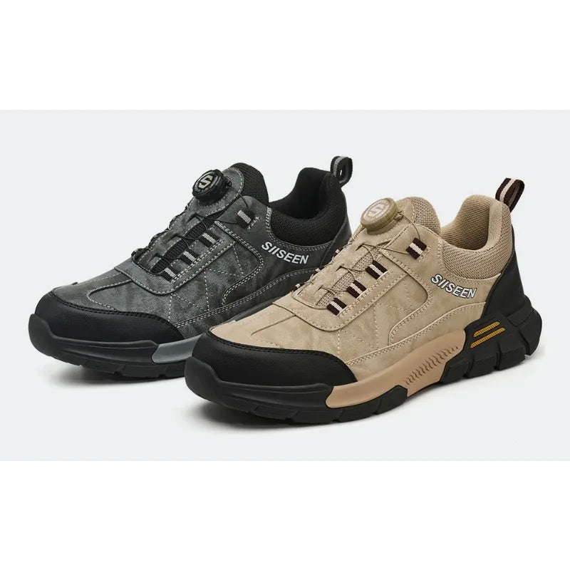 Nuevos zapatos de seguridad para hombre, zapatos de trabajo resistentes a perforaciones, calzado de protección para hombre, botas de trabajo resistentes al desgaste, botas tácticas.