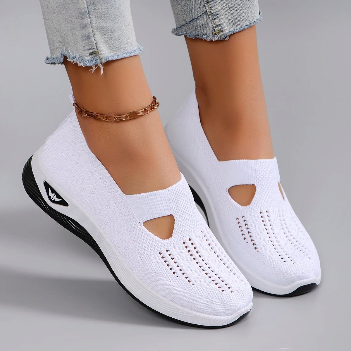 Zapatillas deportivas de primavera para mujer, modernas, transpirables, ligeras, antideslizantes, resistentes al desgaste, informales, planas.