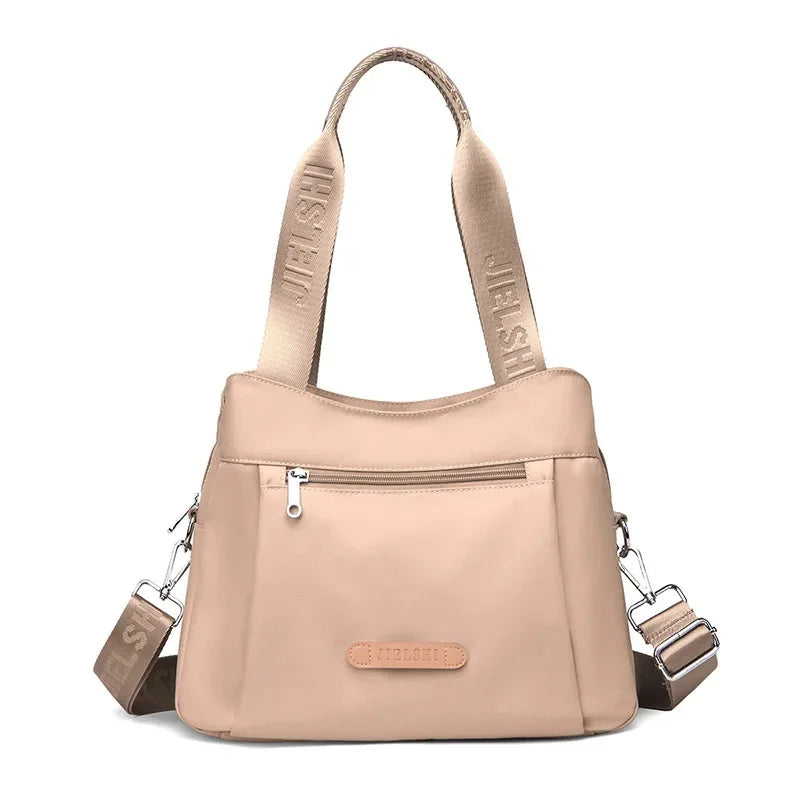 Bolso bandolera de nailon impermeable de moda, bolso informal para ir de compras o de viaje, bolso de mano Jietrans de nuevo estilo, bolso de un solo hombro.