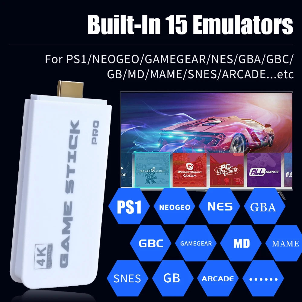 Consolas de videojuegos retro M15 con más de 30 000 juegos y 15 emuladores para PS1/MAME/NES/SNES/NEO GEO/GBA con sistema operativo Linux