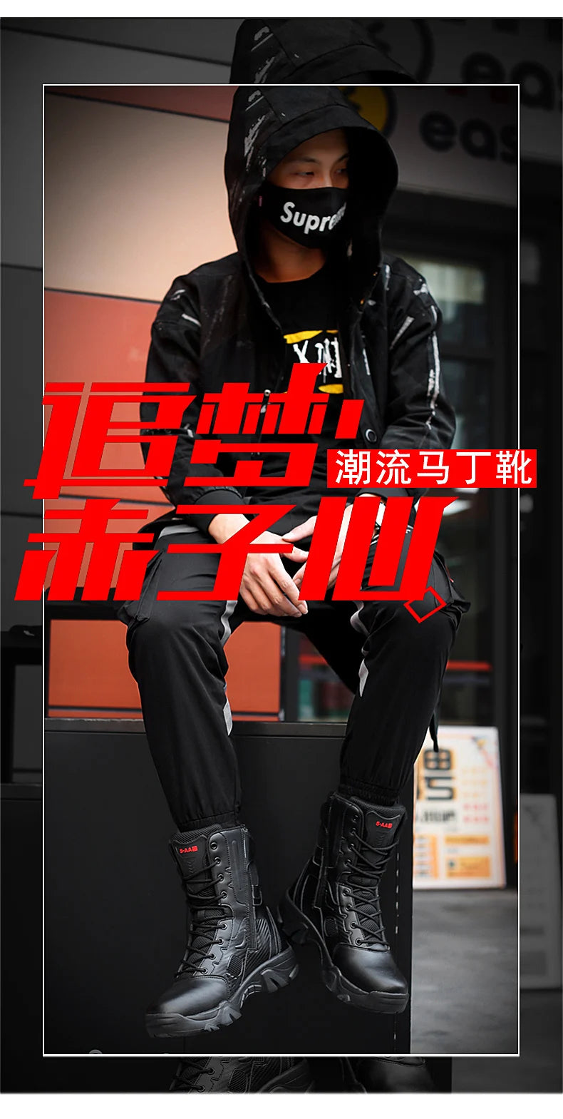 Botas tácticas para hombre, nuevas, de invierno, para combate, hasta el tobillo, antideslizantes, para trabajo, seguridad, botas militares, impermeables, para motocicleta.