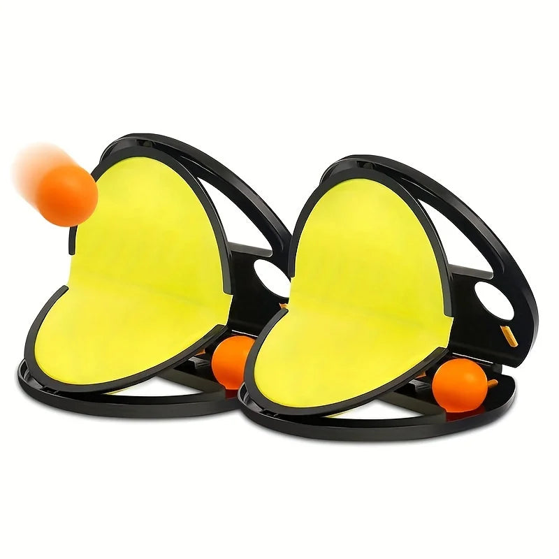 Juego de lanzar y atrapar pelotas (2 raquetas y 4 pelotas), ideal para jugar al aire libre en la playa, el parque o el patio.