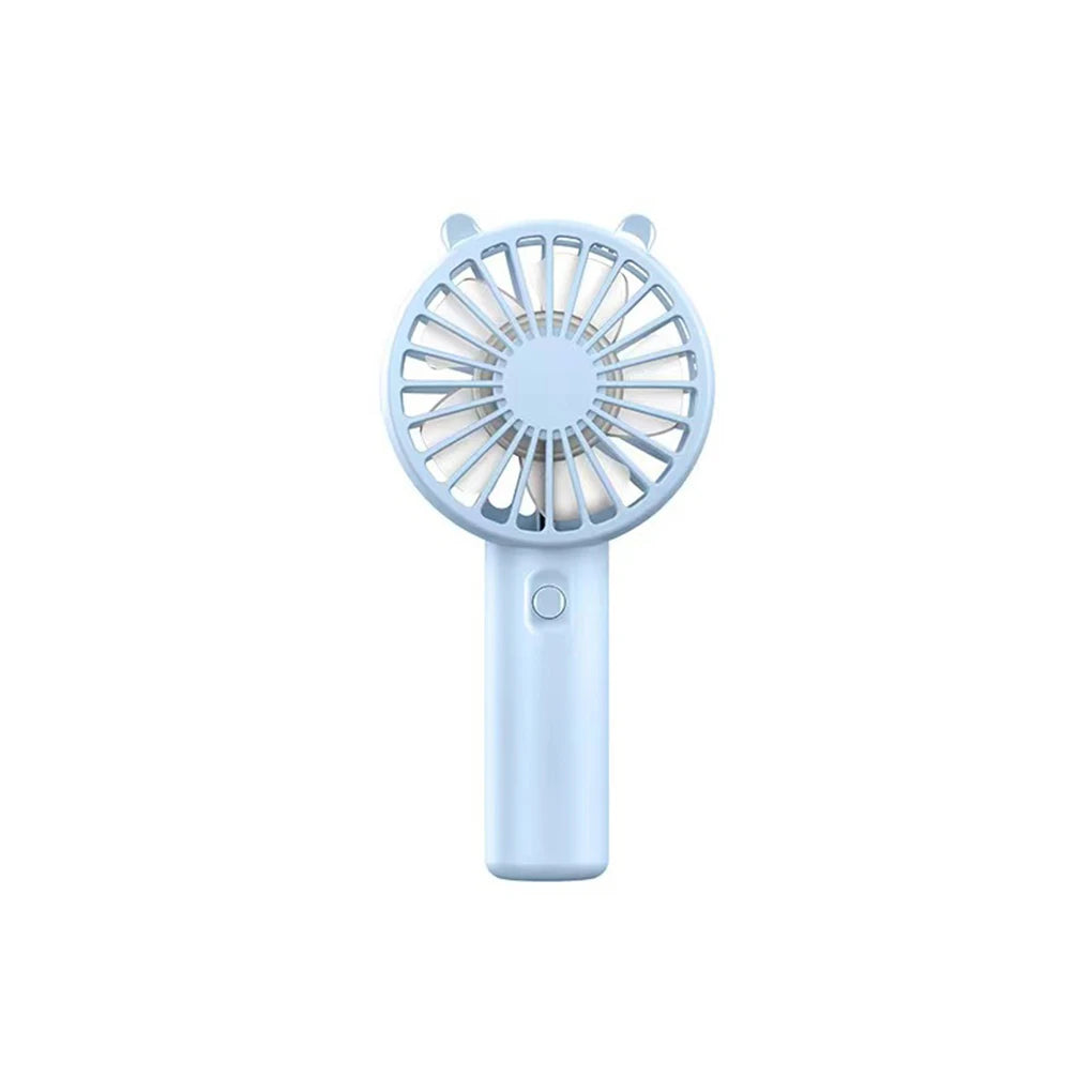 Ventilador portátil recargable por USB, ventilador de escritorio con base, pequeño ventilador de maquillaje para pestañas, para mujeres y niñas, para exteriores, oficina, color blanco
