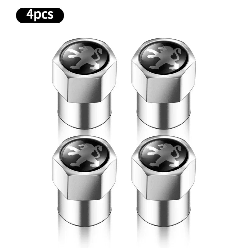 4 válvulas de vacío de acero inoxidable a prueba de explosiones para neumáticos, para Peugeot 308, 408, 508, RCZ, 208, 3008, 2008, 206, 207 y 307.