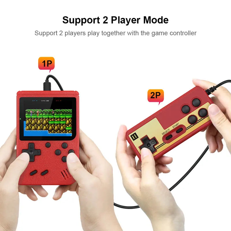 Consola de videojuegos retro portátil mini, reproductor de juegos portátil de 8 bits, juegos 400 en 1 integrados, salida AV, consola de juegos Gameboy videojuego