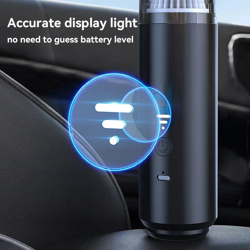 Xiaomi Aspiradora portátil con colector de polvo, potente succión, eléctrica, inalámbrica, inteligente, para el hogar, limpieza del coche, 2025