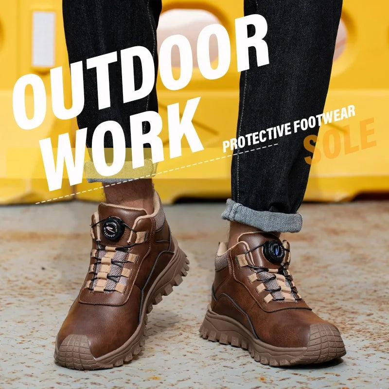 Zapatos de seguridad de 6 kV para hombre, modernos, con aislamiento, impermeables, antideslizantes, cómodos y transpirables.