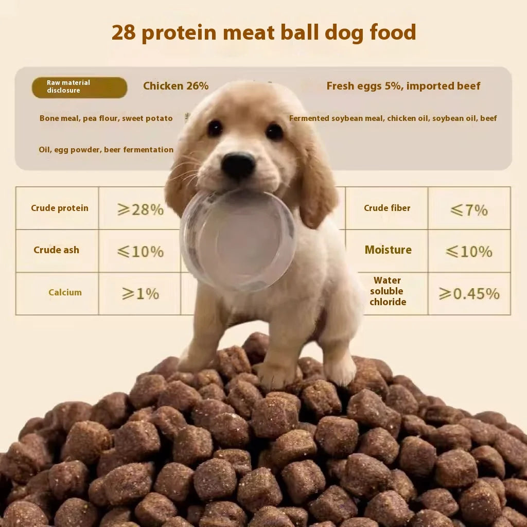 Alimento liofilizado universal para perros adultos de razas grandes, específicos para golden retriever, labrador, border collie, a precio completo, envase grande.