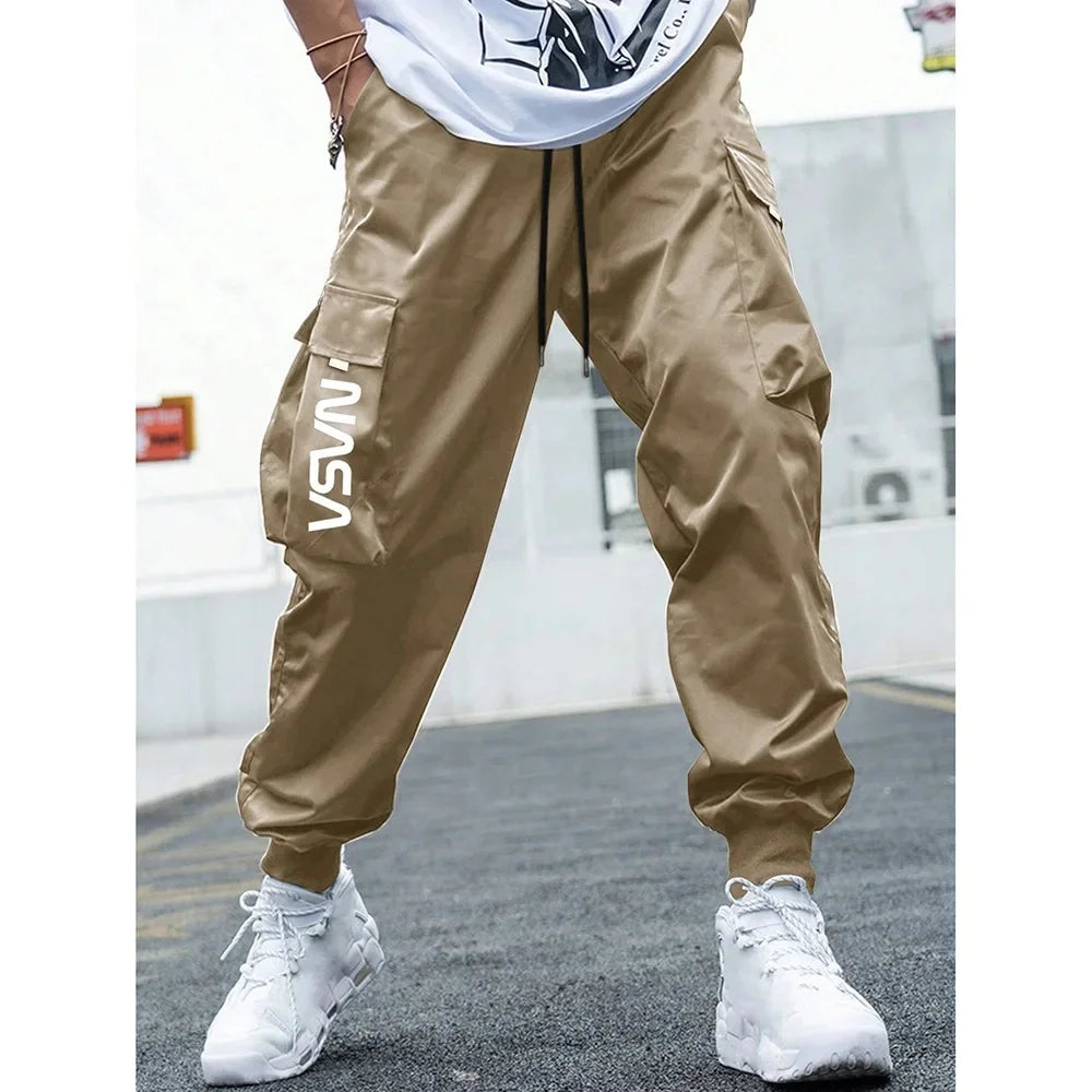 Retro Workwear Loose Sports Men's Casual Pants Straight Leg Trousers Spring Autumn Popular Long Pants Comfortable Fit