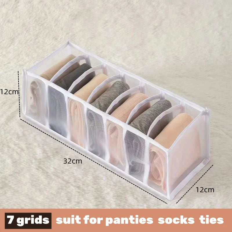 Organizador para ropa interior, calcetines, sujetadores, pantalones, bufandas, corbatas, caja de almacenamiento, organizador de ropa para vaqueros, divisores para cajones, organizador de ropa