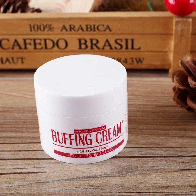 Crema para pulir uñas 1.25 oz (50 g) Aplicar sobre la uña y pulir para obtener un acabado brillante y lustroso, Crema para el cuidado de las uñas